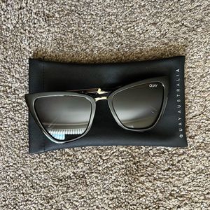 Quay Australia Black Cat Eye Sunglasses